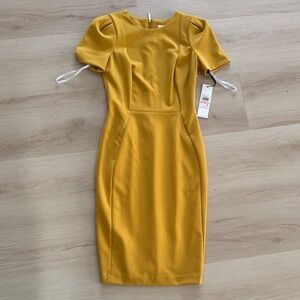 Calvin Klein Mustard Midi Dress